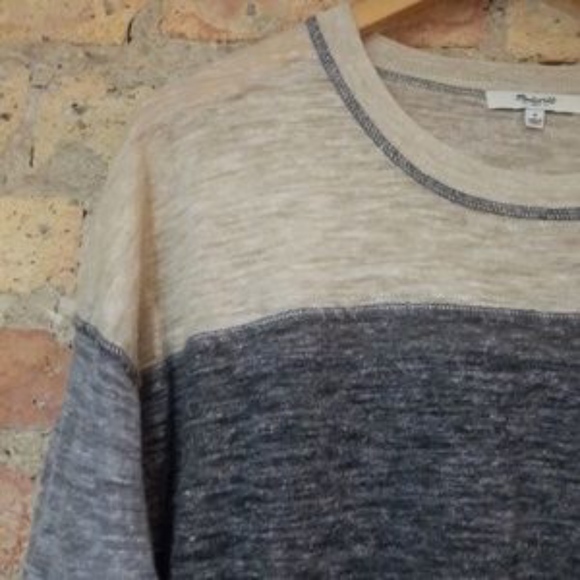 Madewell Gray Outfield Pullover in Colorblock - Picture 6 of 7